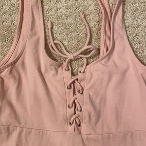 Aero pink tie dress